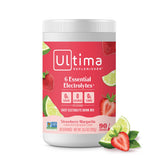 Ultima Replenisher daily electrolyte powder canister front shows sugar free hydration option