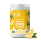 Ultima Replenisher Lemonade canister front view for daily hydration.