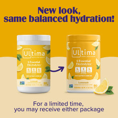 Ultima Replenisher vitamin C zinc ingredients panel highlighting essential nutrients.