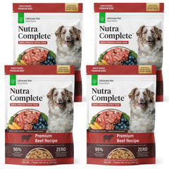ULTIMATE PET NUTRITION Nutra Complete pack of four 1-lb bags for convenient feeding.