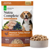 Ultimate Pet Nutrition Nutra Complete turkey bag front highlights premium quality and convenience.
