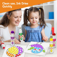 Ultimate Stationery bingo dabbers with large sponge tips encourage extended dot art sessions.