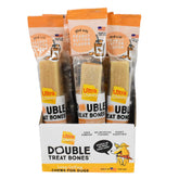Ultra Chewy Peanut Butter Double Treat Bones outer layer for long-lasting dog chewing sessions.