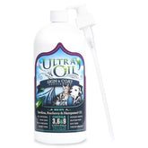 Ultra Oil bottle pour supports healthy skin and a shiny coat.