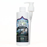 Ultra Oil Skin & Coat bottle pour illustrates simple daily dosing for pet skin health