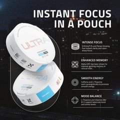 Ultra Pouches cool mint variety pack shown for refreshing clarity.