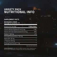 Ultra Pouches tropical variety pack highlighted for energizing focus.