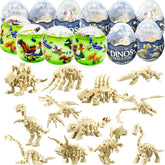 UMEELR dinosaur skeleton Easter egg set ready for discovery play