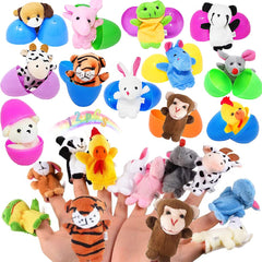 UMEELR Easter eggs with mouse puppet for storytelling and fine motor play