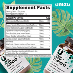 UMZU zuPOO cascara sagrada plant image signaling traditional gut support