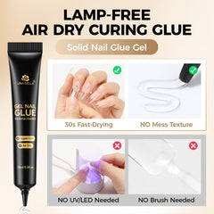 UNA GELLA air-dry glue glass tube no UV required