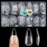 UNA GELLA medium stiletto nail tips 600pcs pack for DIY extensions