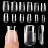 UNA GELLA short square nail tips 120pc box, ideal for fast extensions
