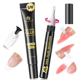 UNA GELLA rotary-control nail glue bottle for precise, mess-free application.