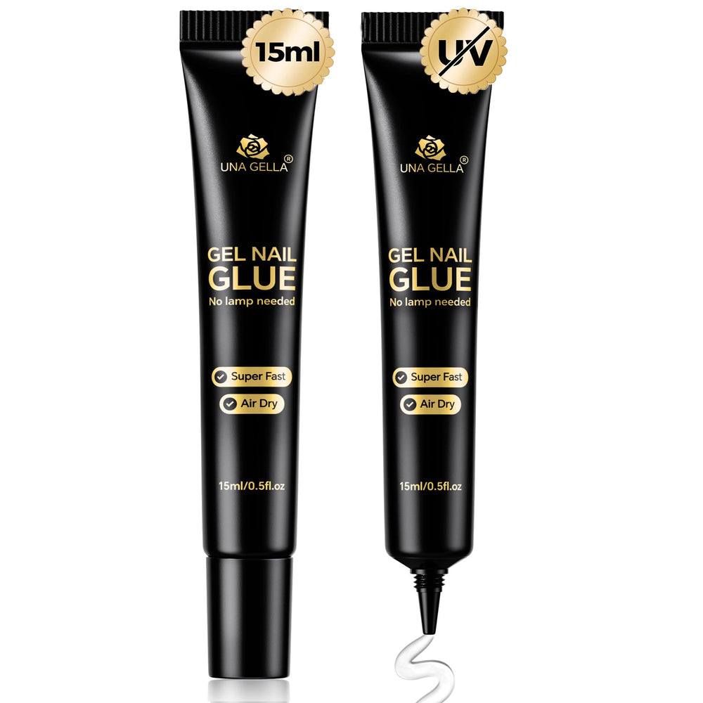 UNA GELLA strong nail glue bottle for instant press-on adhesion
