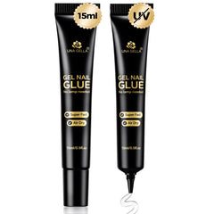 UNA GELLA strong nail glue bottle for instant press-on adhesion