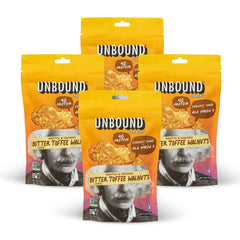 Unbound Snacks Butter Toffee Walnuts pack-4oz ready-to-eat snack for on-the-go energy