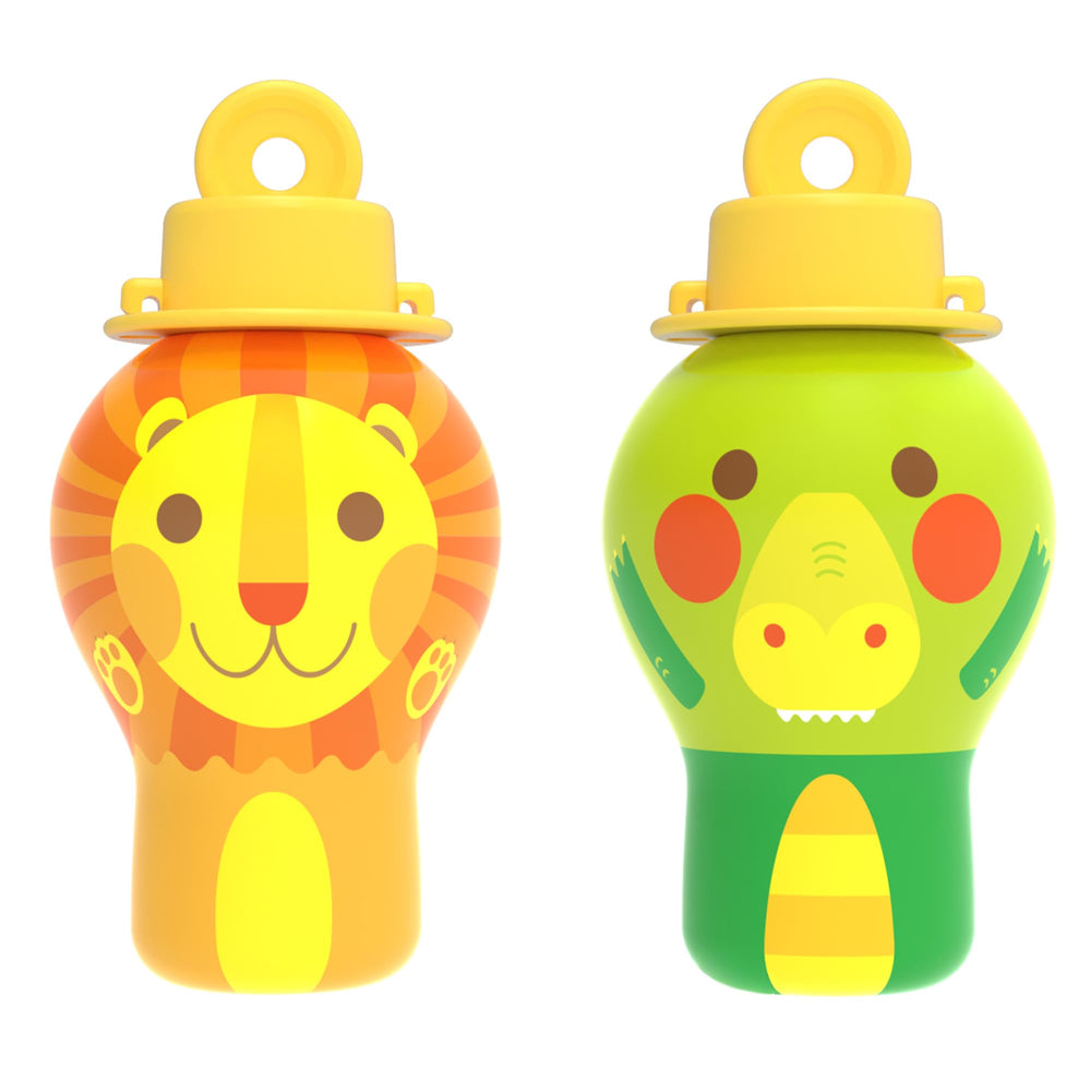 Uncle Bubble No-Spill Tumbler Lion design for mess-free outdoor play