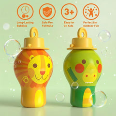 Uncle Bubble Solution 2-bottle pack for quick refills and extended play