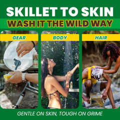 Body and gear cleaned with Wild Wash during a trek