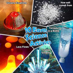UNGLINGA 70 Lab Experiments crystal growth kit supports safe, imaginative experiments at home