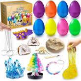 UNGLINGA 8 Experiments Eggs kit set showing eight colorful egg kits for learning.