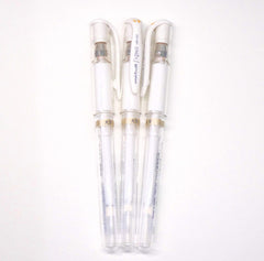 Uni-Ball UM-153 Signo broad white-barrel pen set of 3 for bold writing
