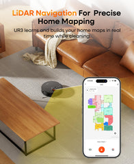 Uninell robot vacuum saves map layouts for up to five floors.