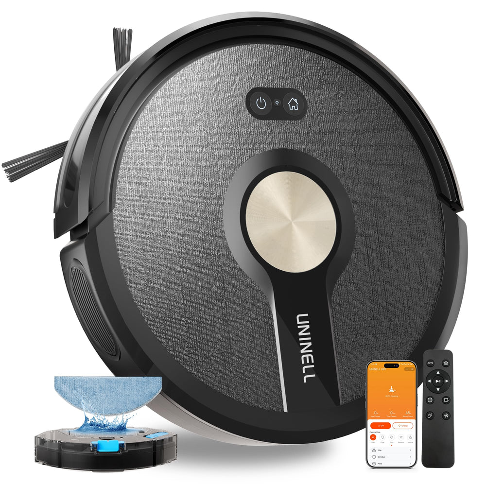 uninell UR1 robot vacuum on a clean floor, powerful cleaning for fast daily refresh.