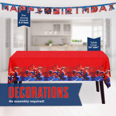 Unique Spiderman napkins simplify cleanup while adding hero flair