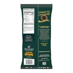 Unique Snacks sourdough craft beer pretzel rings pack-view with 11 oz bag for sharing