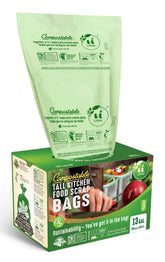 UNNI compostable trash bags fit tall kitchen cans for tidy daily use