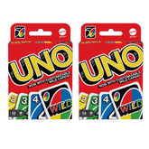 UNO card game two-pack red front view, ideal for family game night