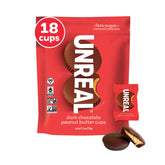 UNREAL dark chocolate peanut butter cups in a value pack for on-the-go snacking