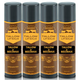 Untamed Organics Pure Tallow Lip Balm jar closeup for hydrating, soothing dry lips.