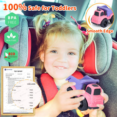 UOYLEYVN two-truck-pack promotes cooperative play for toddlers