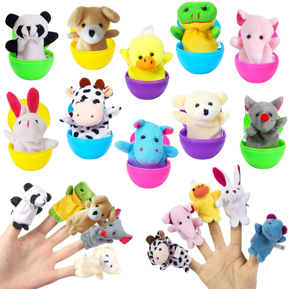 UPINLOOK Easter egg with animal finger puppet inside for imaginative play