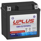 UPLUS YTX5L-BS exterior view showing compact dimensions for ATV mounting.