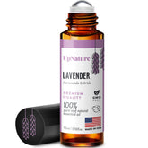 UpNature Lavender Roll-On bottle close-up showing pure lavender oil for calming aroma