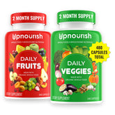 UpNourish bottle with daily capsules for family-friendly nutrition support