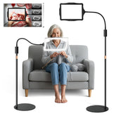 Upspotie hands-free floor magnifier 48 LEDs brightens small text for easy reading.