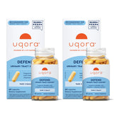 Uqora Defend bottle front showing gluten-free urinary health support.