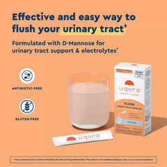 Uqora Flush pink lemonade packet mix offers a flavorful option for hydration.