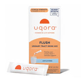 Uqora Flush unflavored packet mix dissolves easily for daily urinary health support.