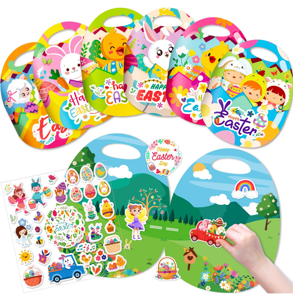 Uranus&No.1 Easter sticker book cover for creative, mess-free play.