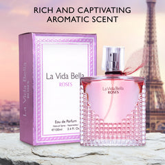 URBAN COLLECTION La Vida Bella Roses boxed packaging indicates gift-ready presentation