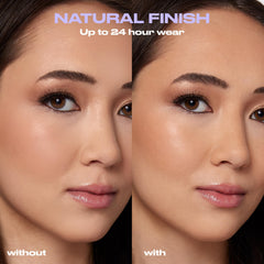 URBAN DECAY All Nighter natural finish spray close-up, delivers a skin-like, long-lasting mist.