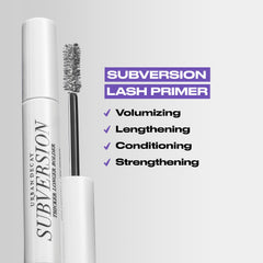 Urban Decay Subversion Lash Primer brush detail highlights lash prep for length and volume.