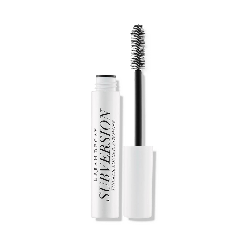 Urban Decay Subversion Lash Primer packaging highlights conditioning formula for lashes.