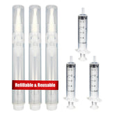 URGINO 3-pack 6ml refillable paint pens for quick wall touch ups.